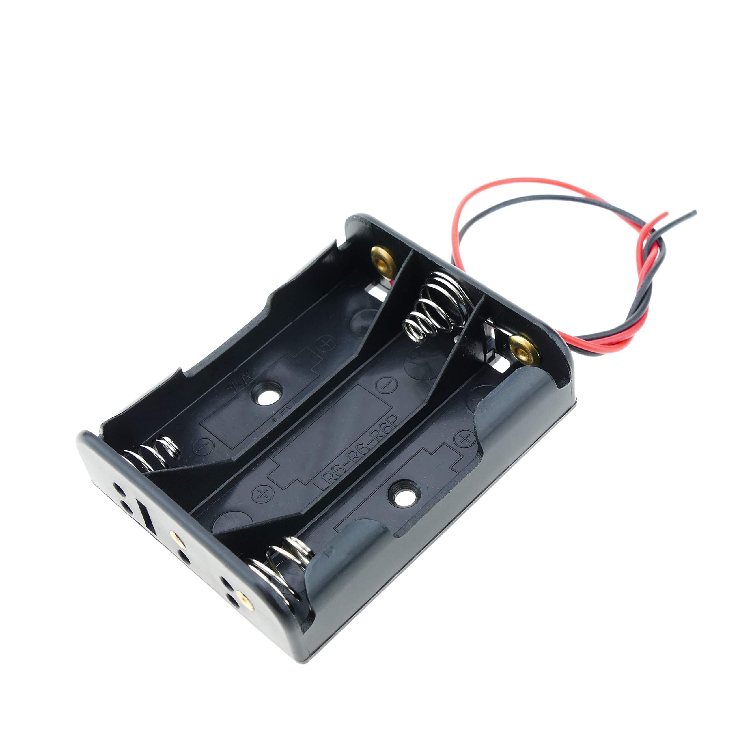 BeMatik Battery Holder for 3 LR6 AA 1.5V Batteries (EN087)