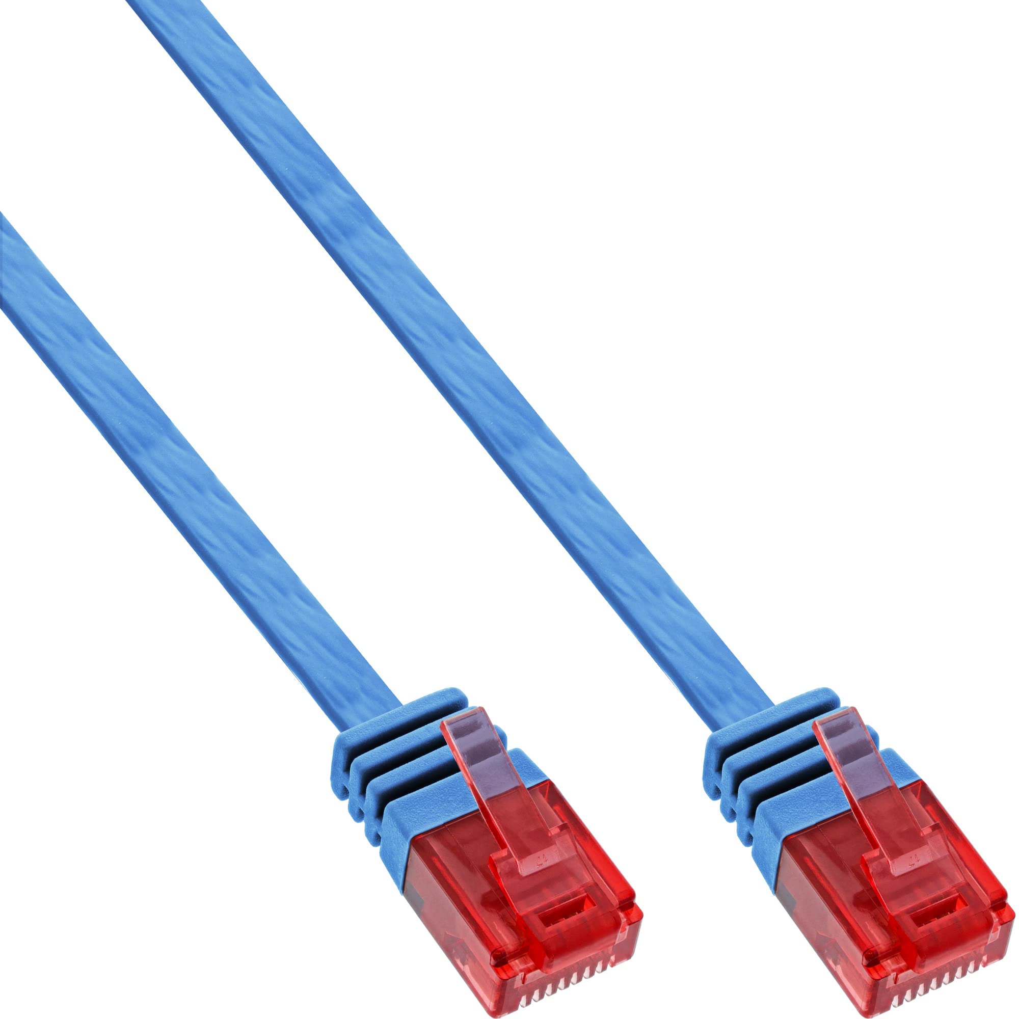 InLine CAT6 Patch Cable Flat UTP 10 m Blue