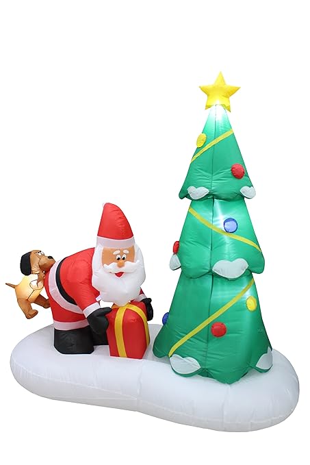 Inflatable Yard Decorations 7 Foot Tall Christmas Inflatable