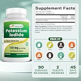 Best Naturals Potassium Iodide 130 mg 90 Tablets Dietary Supplement view 2