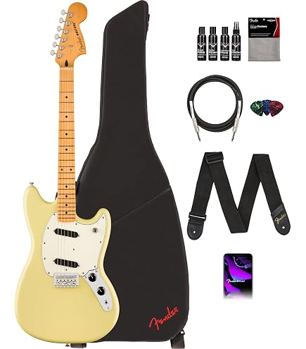 Amazon.com: Fender Player II Mustang, Rosewood Fingerboard - Black