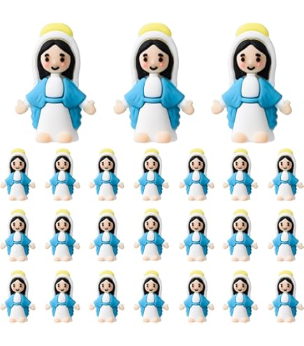 Amazon.com: ARCHCRTC 30 Pcs Little Virgin Mary Figurines Miniature