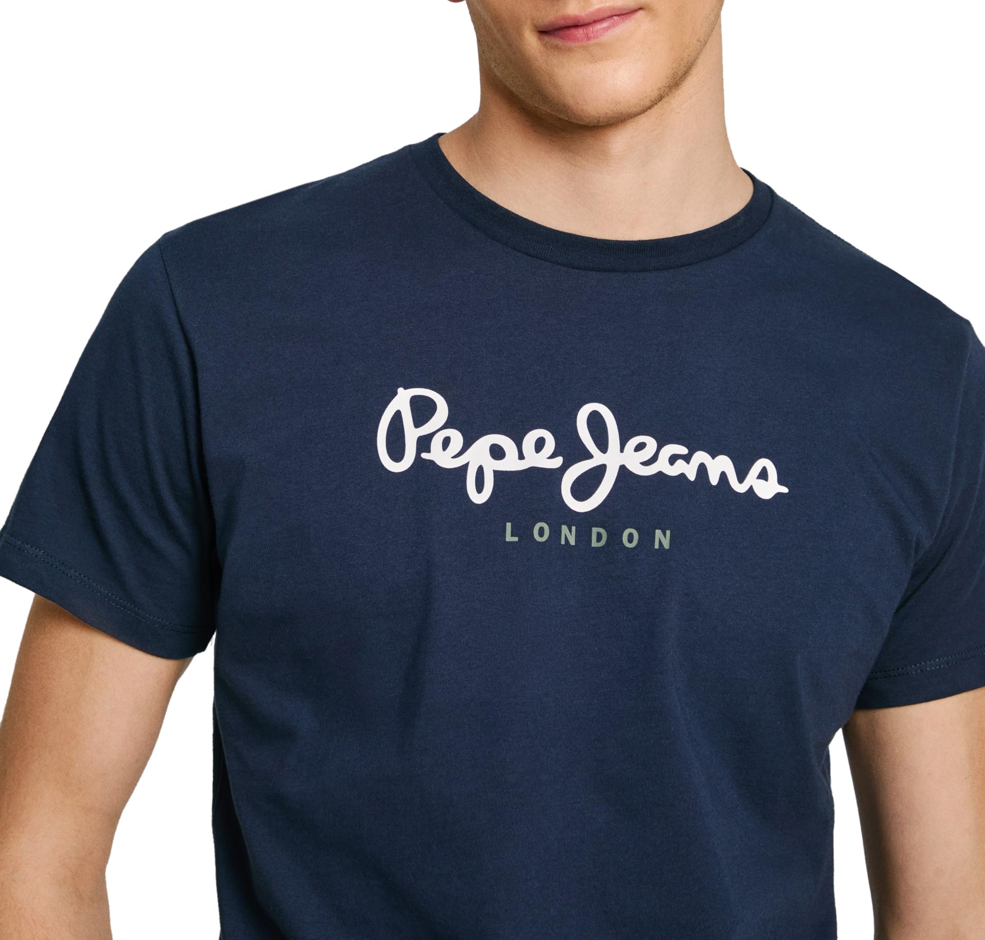 Pepe Jeans Herren Eggo N T-Shirt, Blue (Navy), XL 3