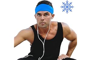 BANI BANDS Cooling Headbands for Women & Men | Moisture Wicking Sweatband & Sports Headband | Stay Cool During Workouts Cycling Cardio Running Yoga | Headband for Under Helmets & Hats | CoolCore Technology