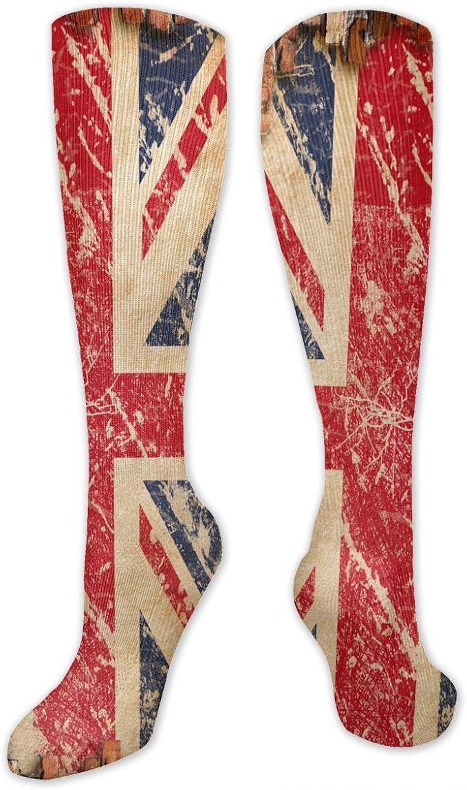 Fashion unisex Vintage British Flag Socks Colorful Fun Sport Athletic