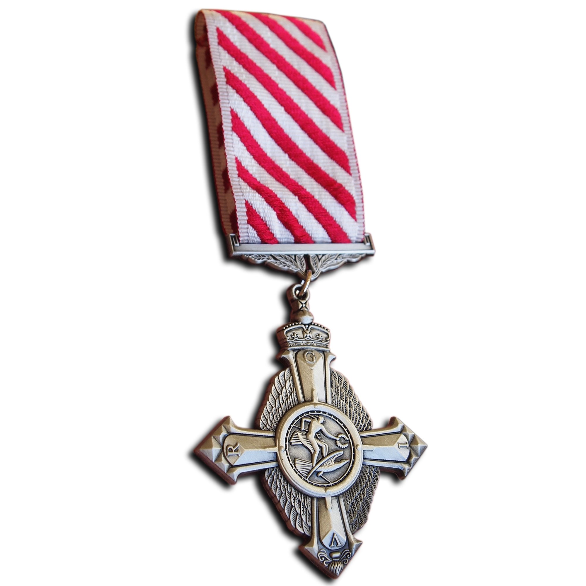 Trikoty Air Force Cross Reproduction with Original Ribbon Full Size Royal Air Force for Gallantry while Flying