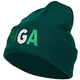 e4Hats.com Nigeria Embroidered Long Beanie - Dk