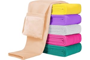 Witwot Girls Fleece Lined Leggings Winter Pants Warm Toddler Kids Thermal Leggings 3-14Y