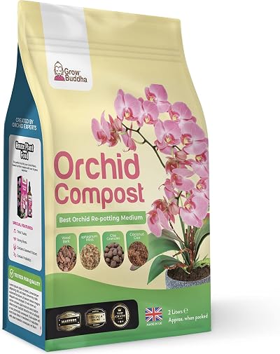 Grow Buddha Orchid Potting Mix 2L - Fast Growth, Strong Roots