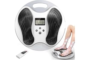 Foot Nerve Muscle Stimulator,​​ EMS TENS Foot Massager for Pain and Circulation Electric Foot Massage Muscle Stimulator for S