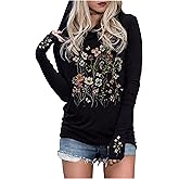 CHUNTIANRAN Hoodies Shirts for Women Early Fall Long Sleeve Tops Vintage Graphic Outfits Tops Fashion Pullover Tees 2025