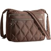 EIRILNKO Nylon Crossbody Bags for Women, Travel Purses Hobo Shoulder Bag | Medium Quilted Shoulder Purse with Adjustable Strap,Lightweight Puffer Purses for Daily &amp;Travel Essentials, Water-Resistant