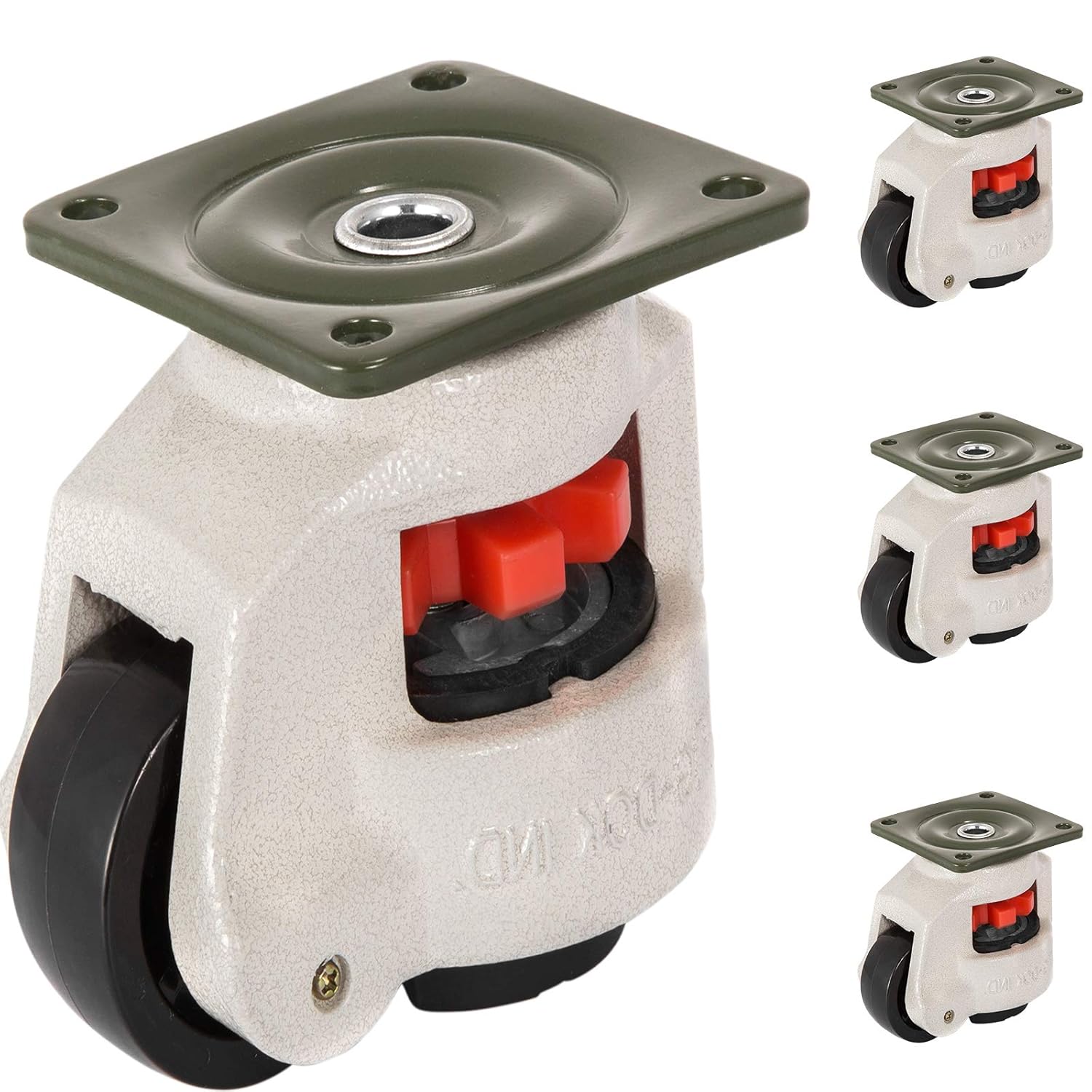 Happybuy Leveling Casters Set of 4, 2" Self Leveling