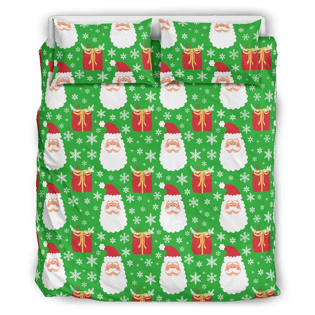 Sheeouis Christmas Flower Quilt Bedding Set Twin Size Soft All-Season 3 Piece Bed Sets for Home Lodge White 104x90 inch