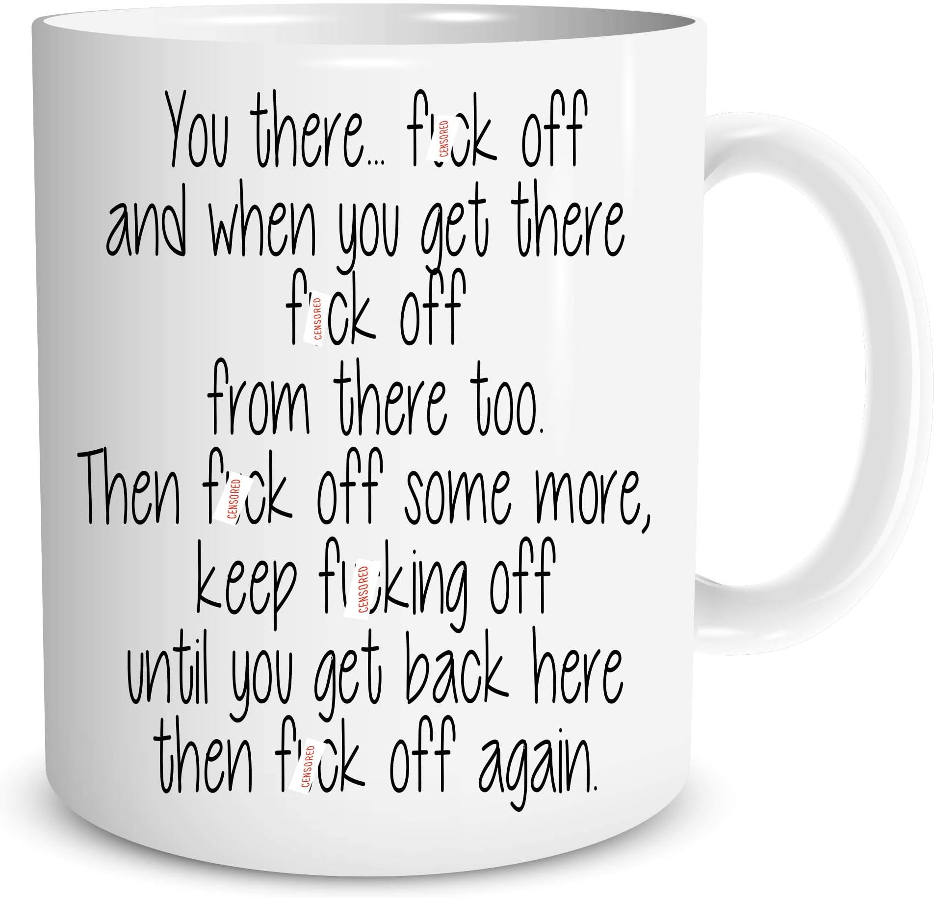 Peachy Antics Funny Novelty Mugs Work Office Humour Cup Ceramic Joke Adult Offensive WSDMUG658, White