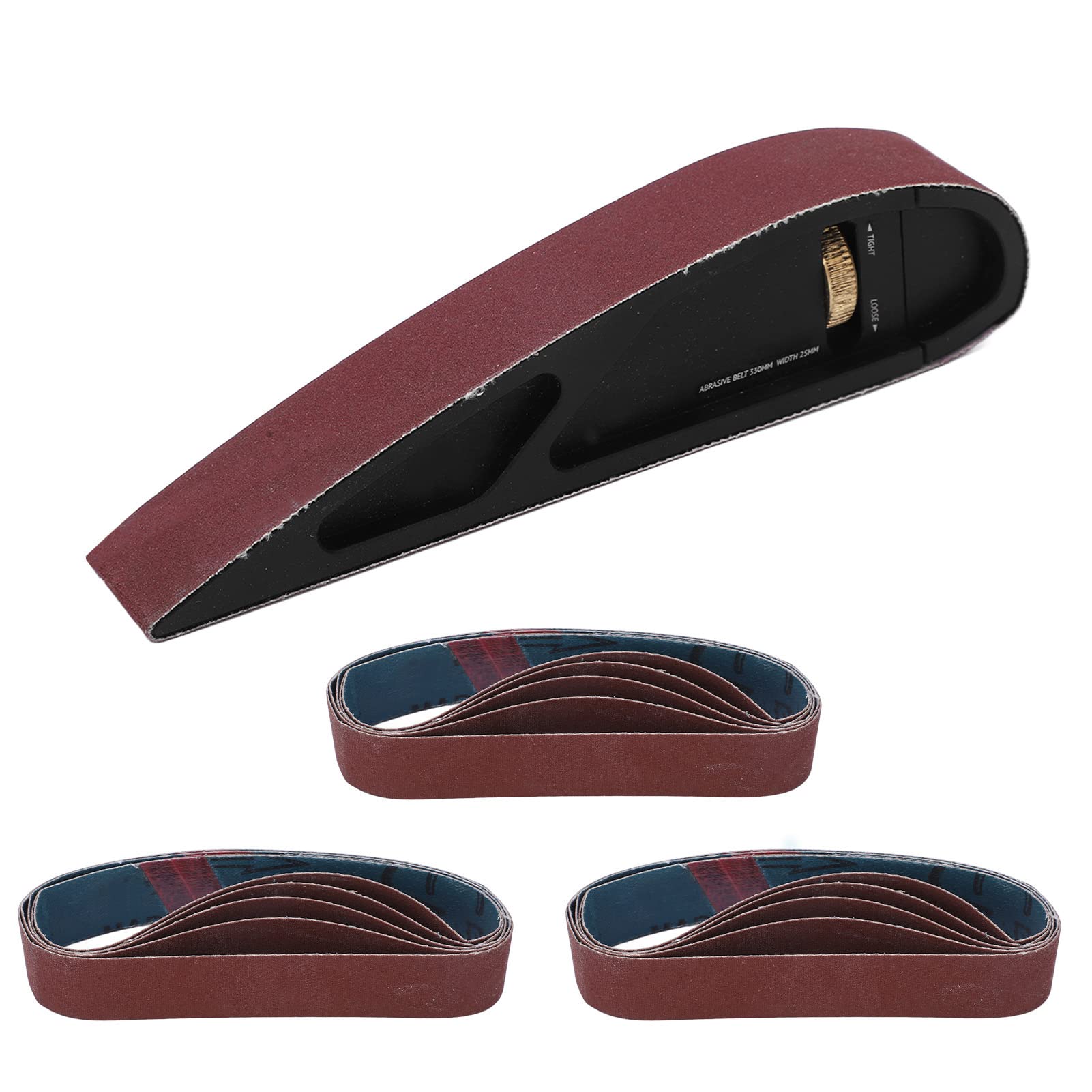 Sanding Block Hand Sander, Aluminum Alloy Sandpaper Holder Sanding Polisher for Hook and Loop Discs Wood Furniture Restoration Home Arts Crafts Sandpaper Holder with 15PCS 120 320 600 Grit