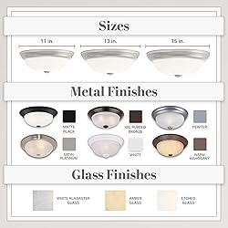 DESIGNERS FOUNTAIN 2-Light Flush Mount Ceiling