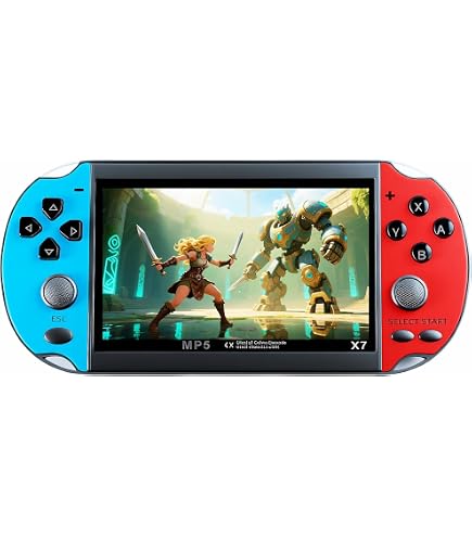 Amazon.com: JXD Colorful Retro Video Game Console 4.3 inch Sreen