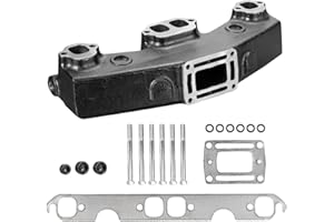 Exhaust Manifold Compatible with Penta OMC V8 5.0L 5.7L 3857723 and 3847501 - Includes Gasket and Bolts For Penta OMC Exhaust Systems in V8 Engines 1992 or Newer by FASWORX-1 Set