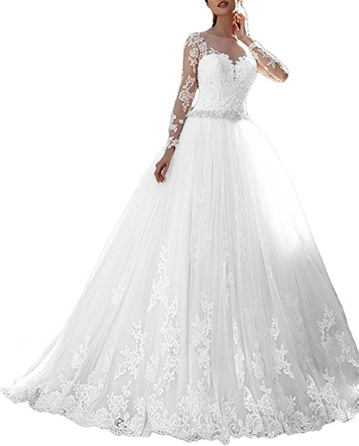 long sleeve bodycon wedding dress