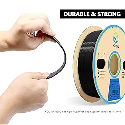 YOUSU PETG 3D Printer Filament 1.75mm Black