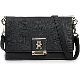 Tommy Hilfiger womens Leather Crossbody Bag With Crossbody Strap