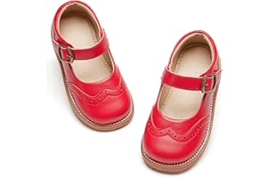 Otter MOMO Toddler Little Girls Oxford Shoes Mary Jane Flat T-Strap School Uniform Party Dress Shoes