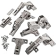 Face Frame Self Closing Cabinet Hinges Kit (1650, 1/2”) – Convenient Cabinet Hinge to Open Corner Doors Easily - 3-Way Independent Cam Adjustability Lazy Susan Hinge - European Hinges