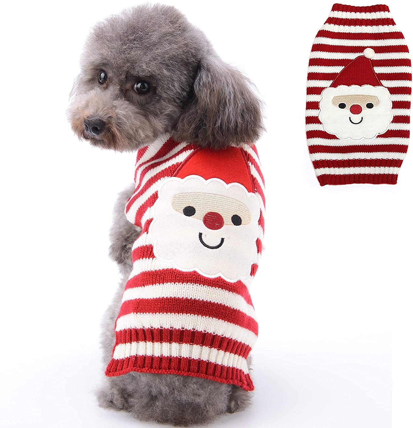 PETCARE Christmas Pet Dog Sweater Holiday Classic ugly Apparel Jumper For Small Medium Dogs,Cartoon Winter Warm Puppy Cat Dog Clothes Knitwear