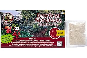 NaturesGoodGuys Beneficial Nematodes Triple Blend Pack HB+SC+SF - General Biological Pest Control (10 Million)