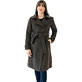 Nine West womens Ah8481 - Nine West Mid-length Faux Wool Coat