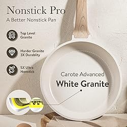 CAROTE Non Stick Frying Pans,Nonstick Granite