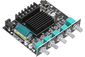 2.1 Channel Bluetooth 5.0 Amplifier Board - 2x50W+100W Power Audio Module with Bass Treble Control for DIY Speakers & Home Th