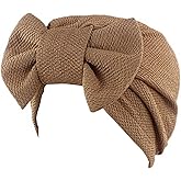 Qhome Womens Luxury Bow Turban Hat Stylish Chemo Cap