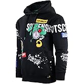 SCREENSHOT-FLEECE HOODIE 4202 Mens Urban Streetwear NYC Graffiti Embroidery Patch Fleece Pullover Sweatshirt Hoodie