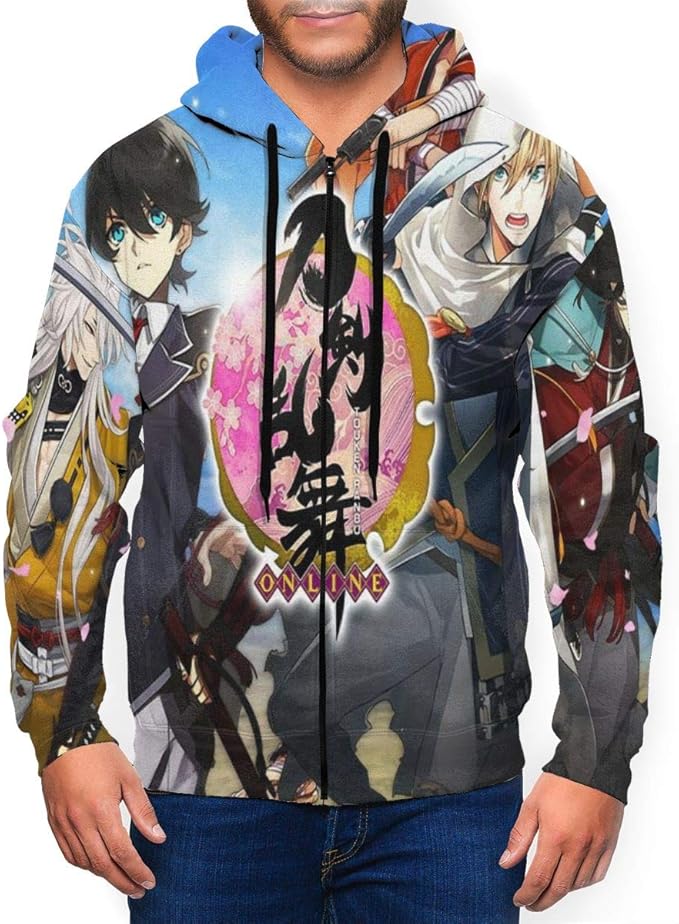 Amazon Co Jp 衣服 刀剣 乱舞 かしゅう きよみつ On Line ファスナーカーディガンとカーディガンのユニフォーム子供 男の子 にスポーツにカンガルーの袋をセットしています人気 暖かい を守るパーカー帽子上着 のトップスです 服 ファッション小物