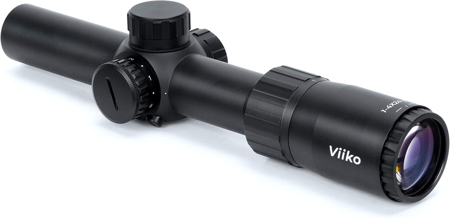 Viiko 14x24 Scope LPVO German Circle Dot Reticle 30mm Tube SFP Scope