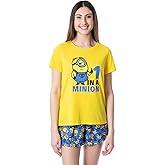 INTIMO Despicable Me Womens' Minions 1 In A Minion Sleep Pajama Set Short