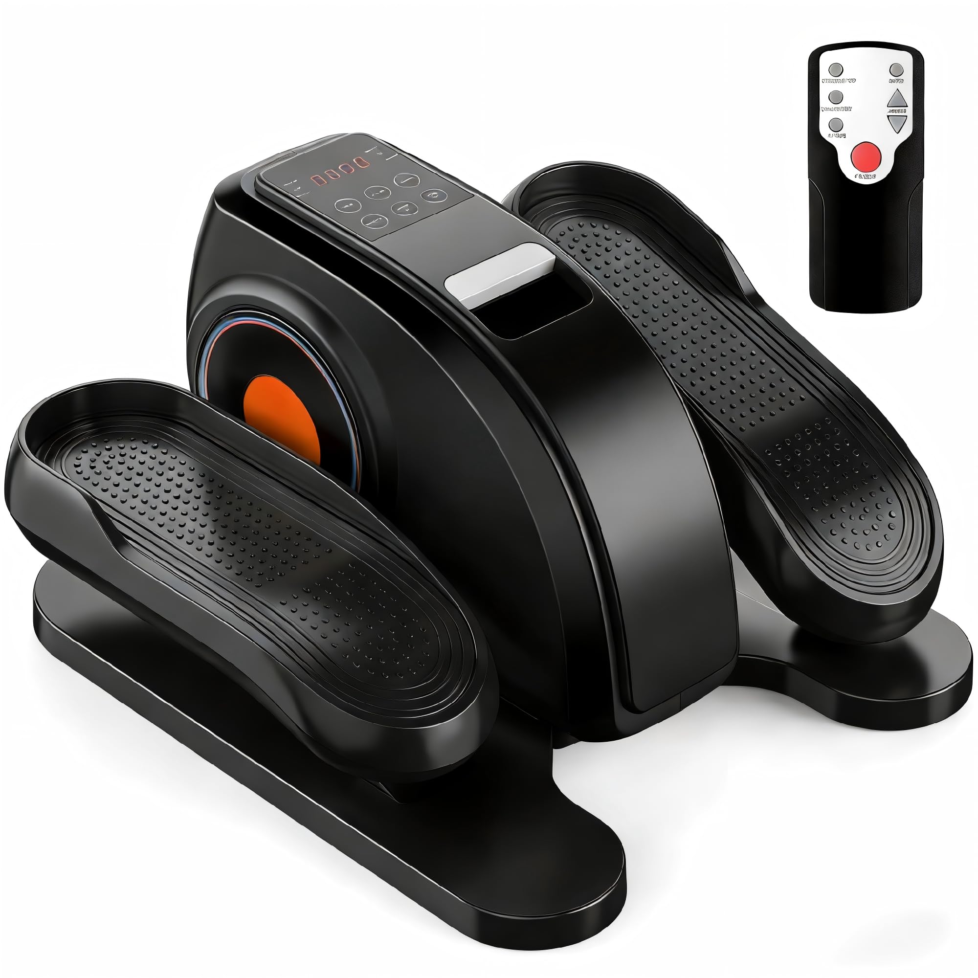 OLIXIS Under-Desk Elliptical Machine–Compact & Quiet Mini Pedal Exerciser with Adjustable Speed, LED Display, Portable Fitness Solution for Home or Office Workouts Image