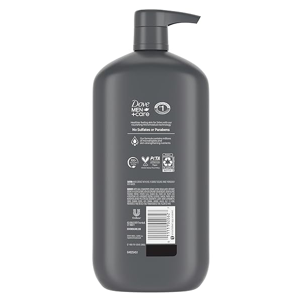 DOVE MEN + CARE BODY AND FACE SCRUB CHARCOAL + CLAY BODY WASH FOR MEN WITH 24-HOUR NOURISHING MICROMOISTURE TECHNOLOGY 30 OZ