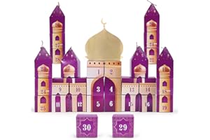 TTQ Ramadan Advent Calendar Decorations 30 Days Ramadan Countdown Calendar Box,DIY Ramadan Gift Box Eid Mubarak Decorations Cardboard Number Boxes for Party Favor Supplies