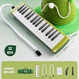 CAHAYA 32 Key Melodica CY0356 Wasabi Green with Carry Bag Dual Play</br> view 6