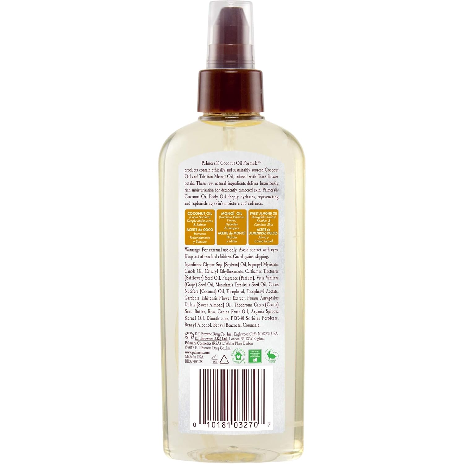 Palmers Coconut Body Oil Spray Bottle, 150 ml, White, 150 ml (Pack of 1) - Image 3