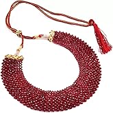 JewarHaat Crystal Choker Mat Design Multi Layered Traditional Indian Necklace Bollywood Ethnic Fashion Wedding Jewelry for Women