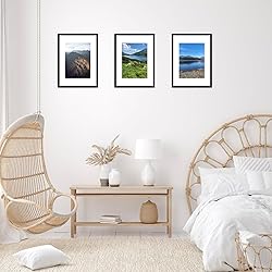 JCJMY 11.7x16.5 A3 Picture Frame Set of 6 Black