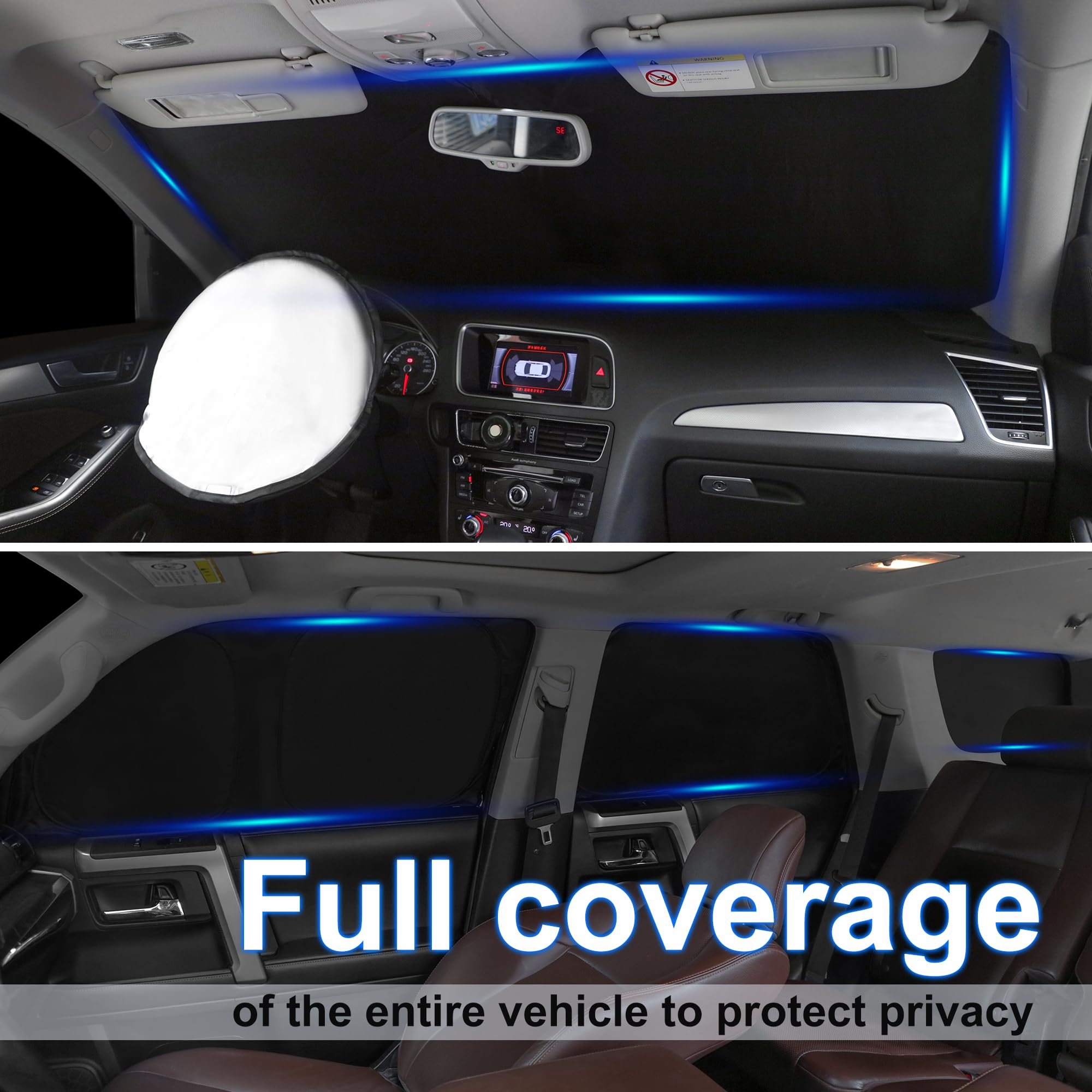 Condition photo showing New/Like New for tinglu window shades for lexus ux 2019-2025 2026 accessories car side full windows windshield sun sh