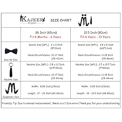 Kajeer Kids Suspender Bowtie Necktie Sets