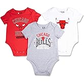 Ultra Game Youth NBA Official Baby Super Soft Cotton 3 Pack Creeper Bodysuit