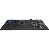 Roccat Sova Gaming Lapboard, Clavier et Mousepad (FR-Layout, Touches &agrave; Membranes, Anti-Ghosting, Hardpad 275 x 240 mm, C&acirc;ble USB 4m) Noir
