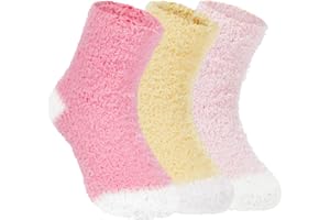 Zando Kids Fuzzy Socks Girls Boys Toddler Slipper Socks Baby Christmas Soft Warm Winter Cozy Fluffy Cabin Socks Indoor